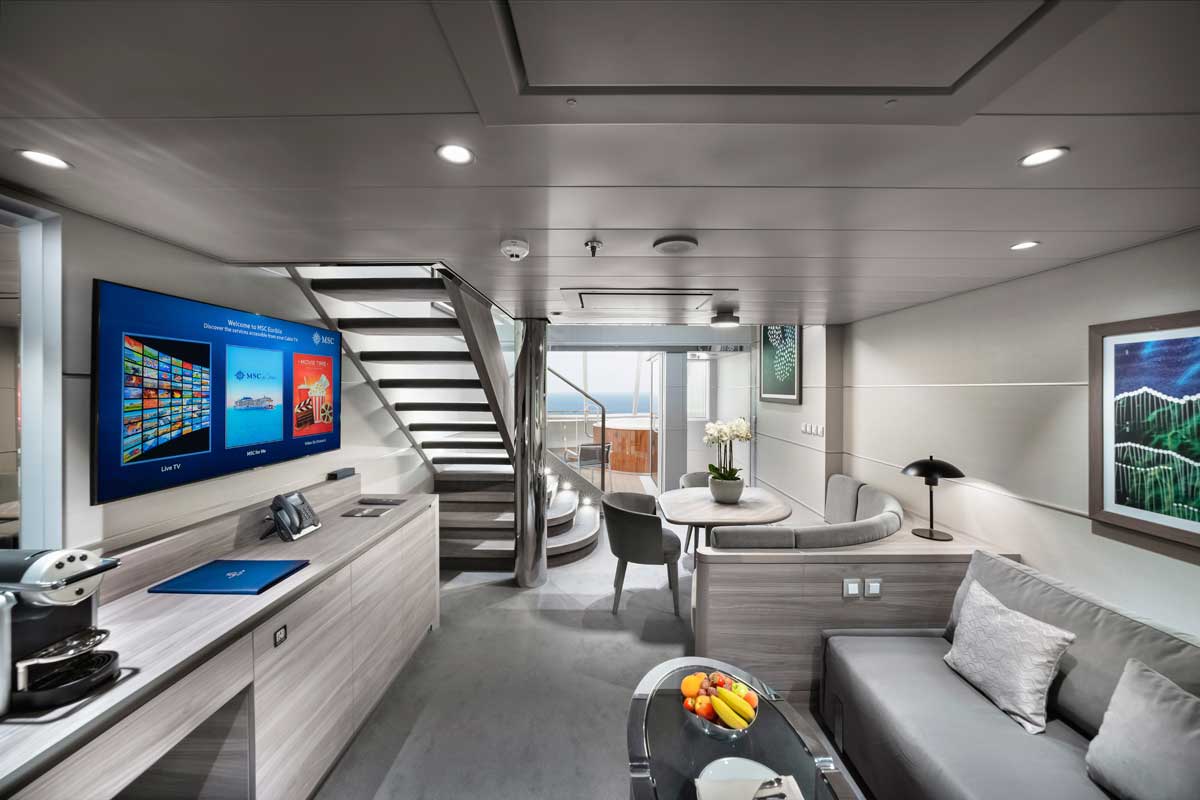 MSC Euribia apartament Yacht Club Duplex z whirlpool