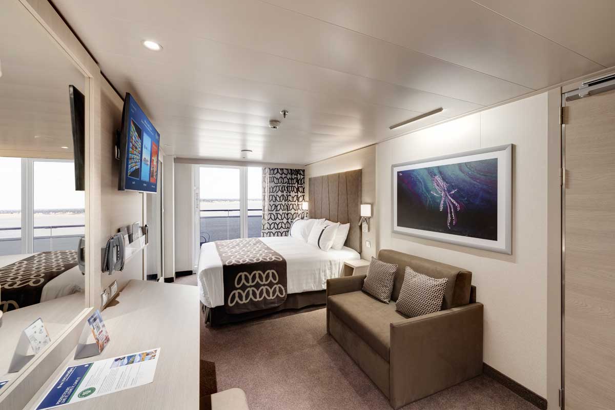 MSC Euribia  kabina z balkonem  Deluxe BR3