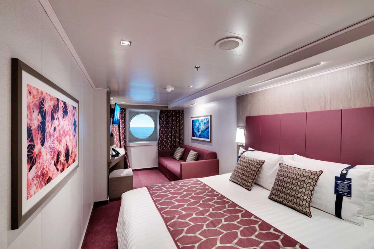MSC Seashore kabina z oknem