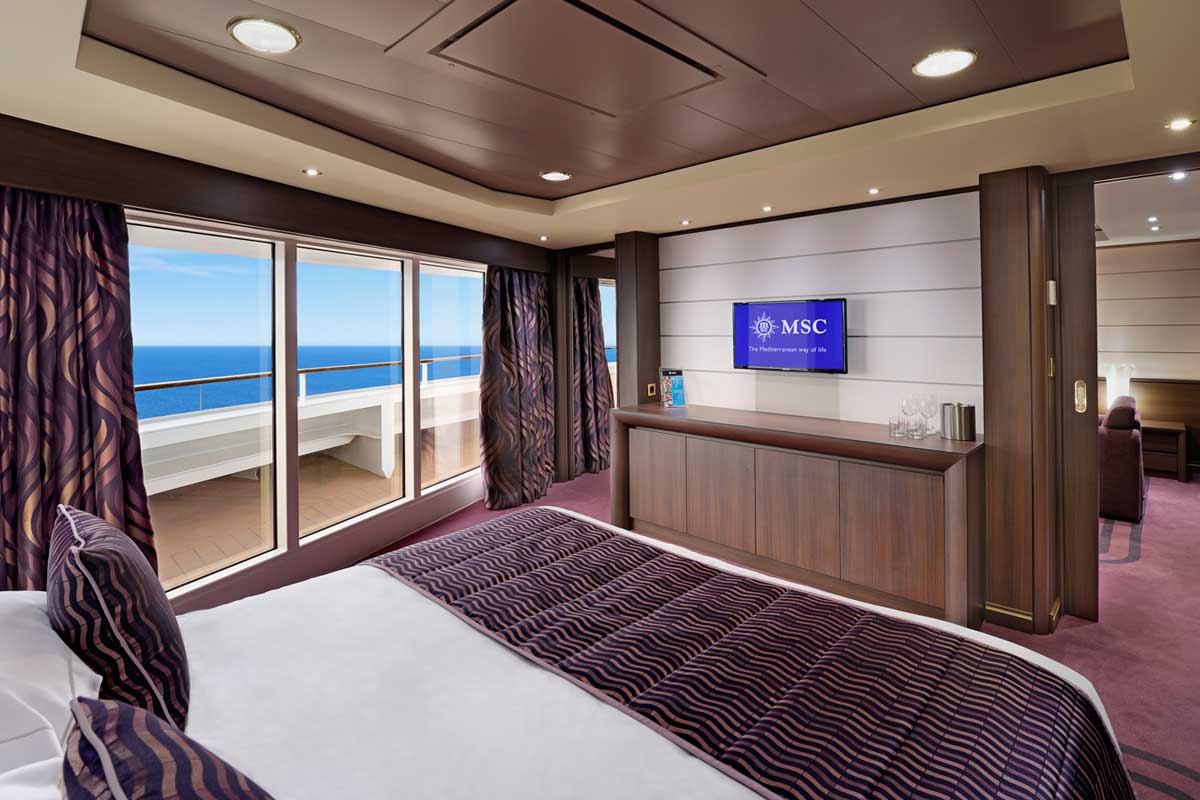 MSC Fantasia apartament Yacht Club Executive and Family Suite