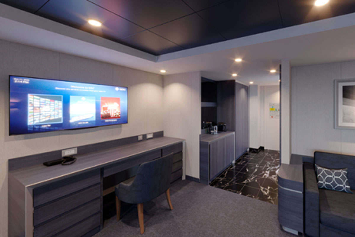MSC World Europa apartament Yacht Club Royal Suite with Whirlpool